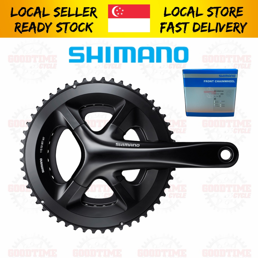 Shimano FC RS510 2x11speed Crankset Chainwheel 172.5mm 52 36T