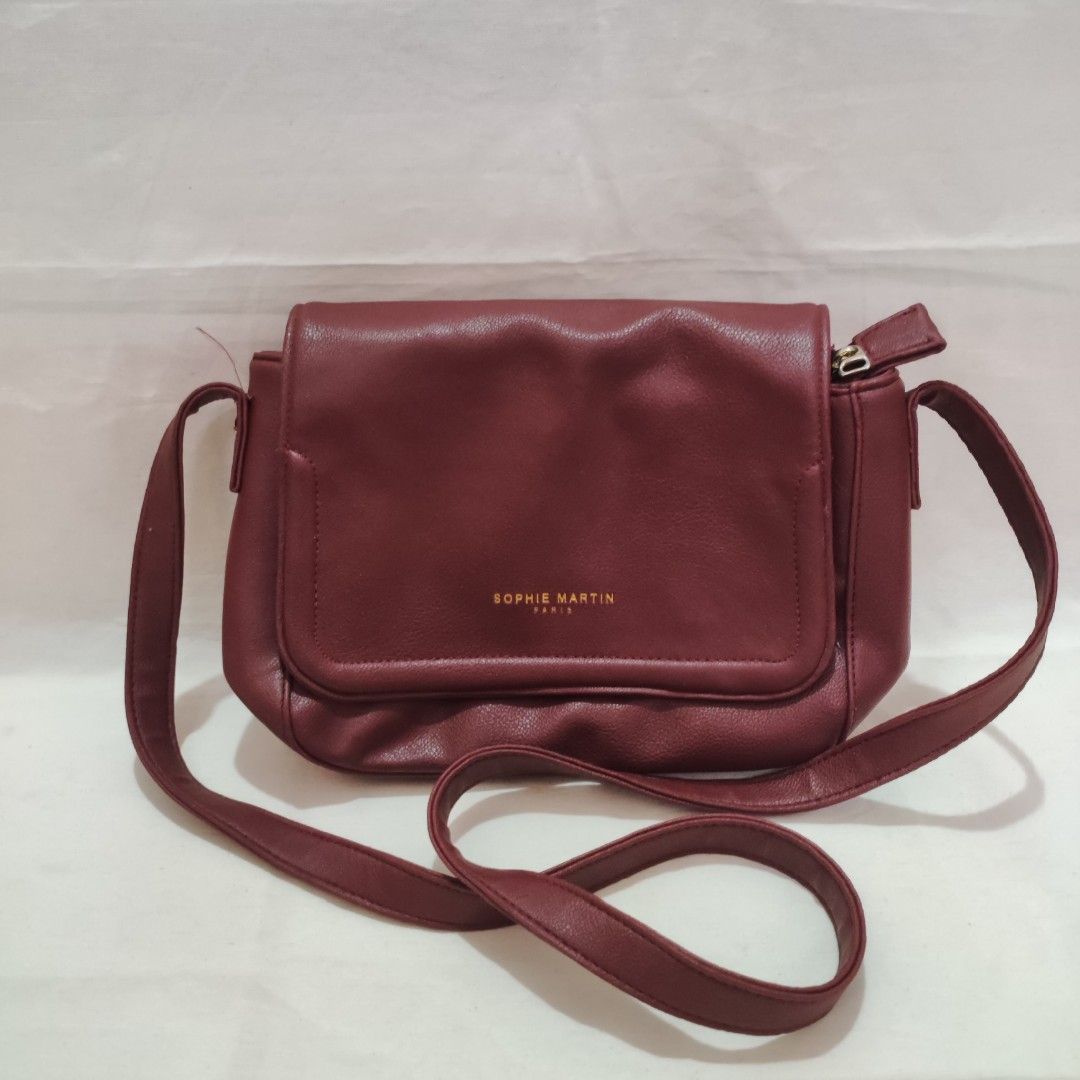 Sling Bag Sophie Martin Paris maroon