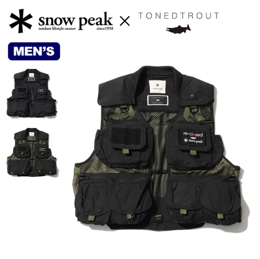 Snow Peak x Toned trout Flexible Guide Vest [2 colors], 男裝, 外套及 