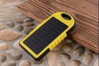 Solar charger 6000mah battery with sos LED