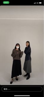 Soulsis黑色百摺開衩裙（M號）