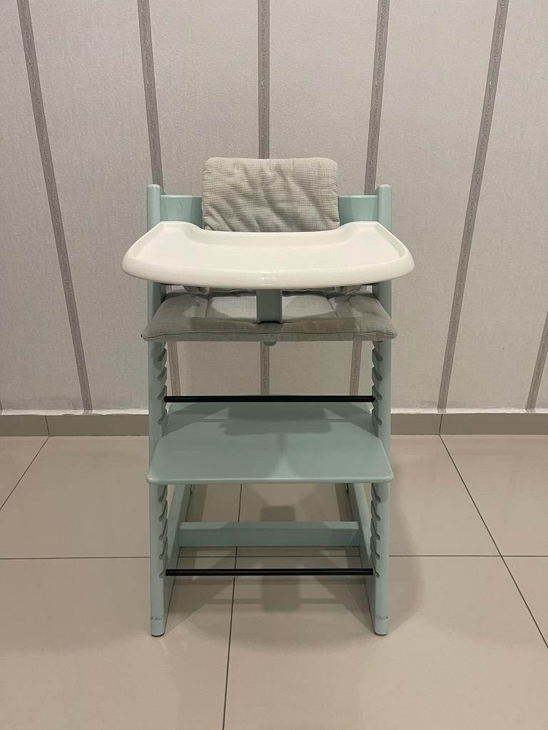 Stokke Tripp Trapp High Chair Soft Mint Babies Kids Nursing
