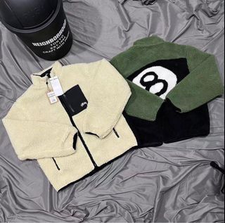 Stussy 8 Ball Sherpa Fleece Reverseable Jacket
