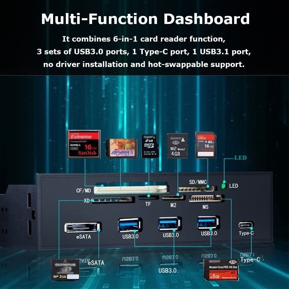 T436 Diyeeni Internal Card Reader 5.25inches High speed front USB 3.0 ...