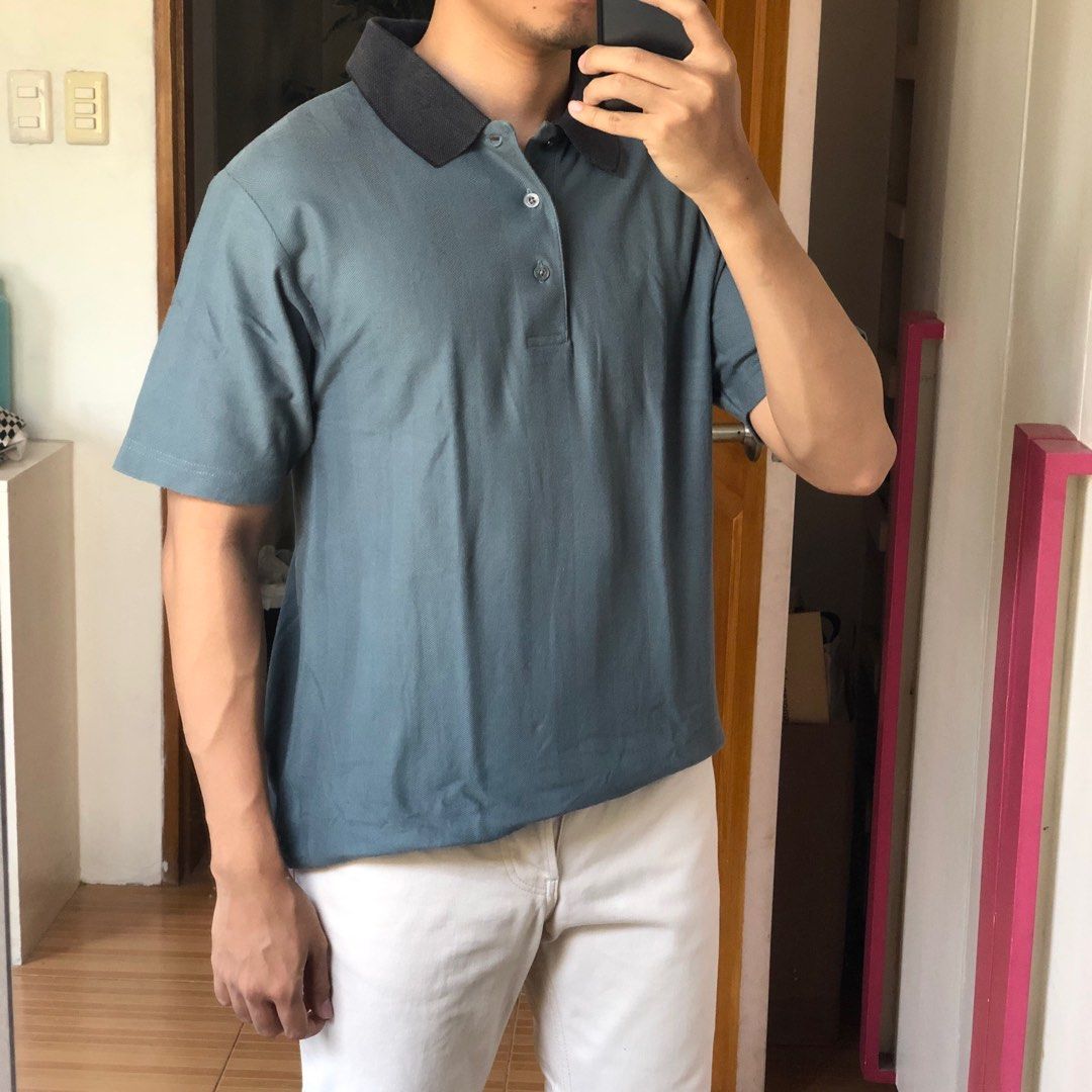 Teal Ping Golf Polo Shirt Mercerized Cotton Men s Fashion Tops