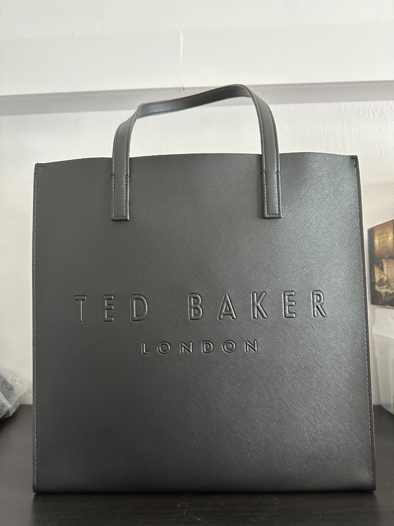 Ted Baker Women's Soocon Crosshatch Large Icon Bag Black, Women's