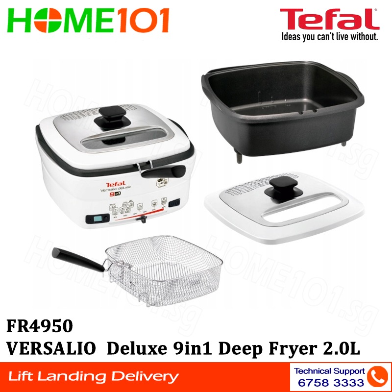 Tefal VERSALIO Deluxe 9in1 Deep Fryer 2.0L FR4950, TV & Home Appliances