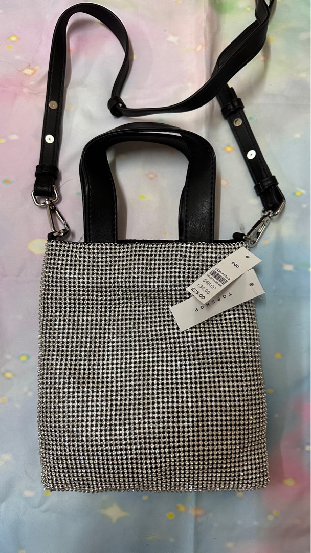 Topshop diamante pouch bag Women s Fashion Bags Wallets