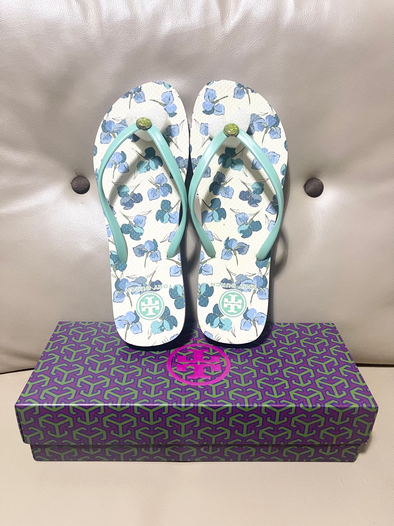 Tory Burch Thin Flip Flop Rubber size 7 9 Women s Fashion Footwear Slippers and slides on Carousell