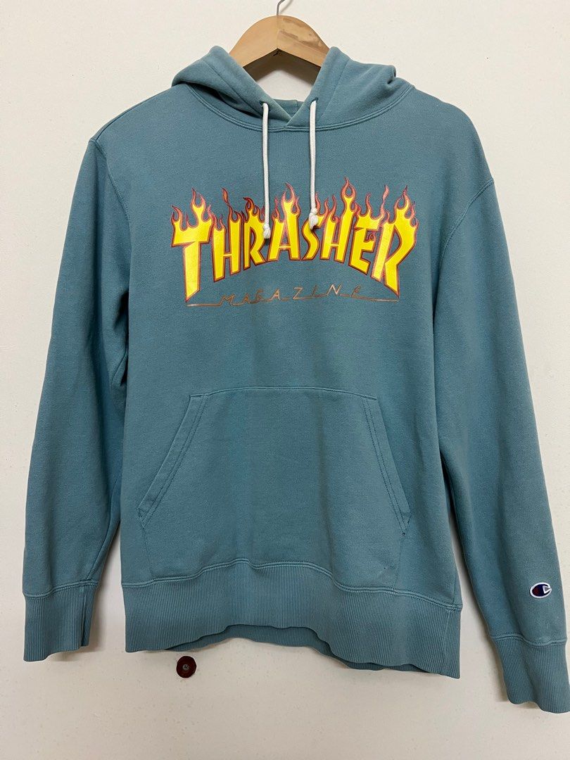 Thrasher x champion hoodie on sale