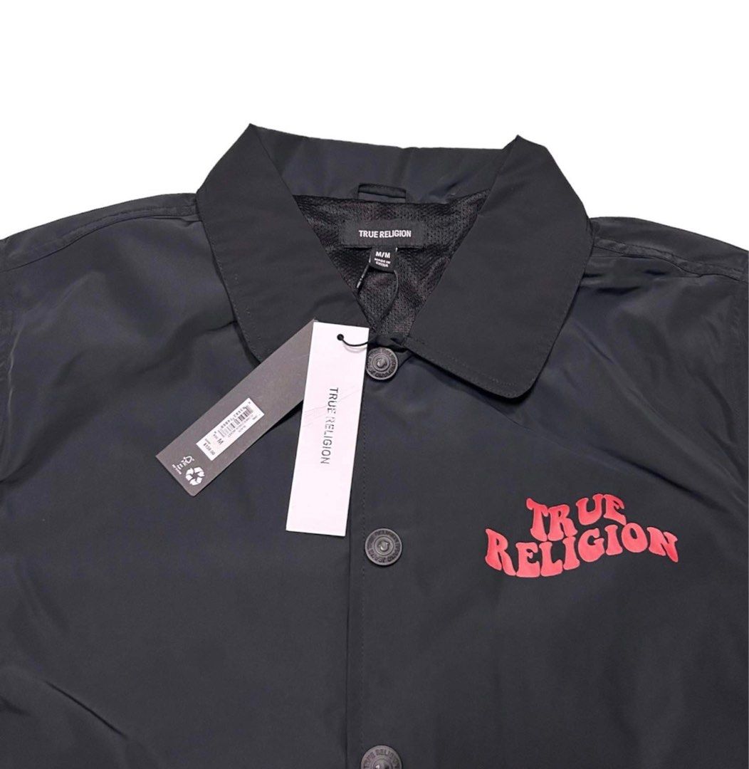 TRUE RELIGION COACH JACKET (Category: Coats, Jackets and Outerwear) located in Calamba. Submitted by bilinakayoplsmuralang. (Listing ID 1216850343, Image 2). Description: True Religion Coach Jacket Bnew removed hangtag fitted once Size Large 700 + sf.