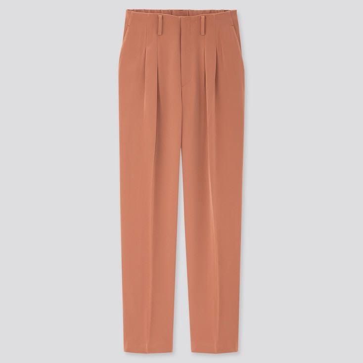 uniqlo drape relaxed tapered ankle pants