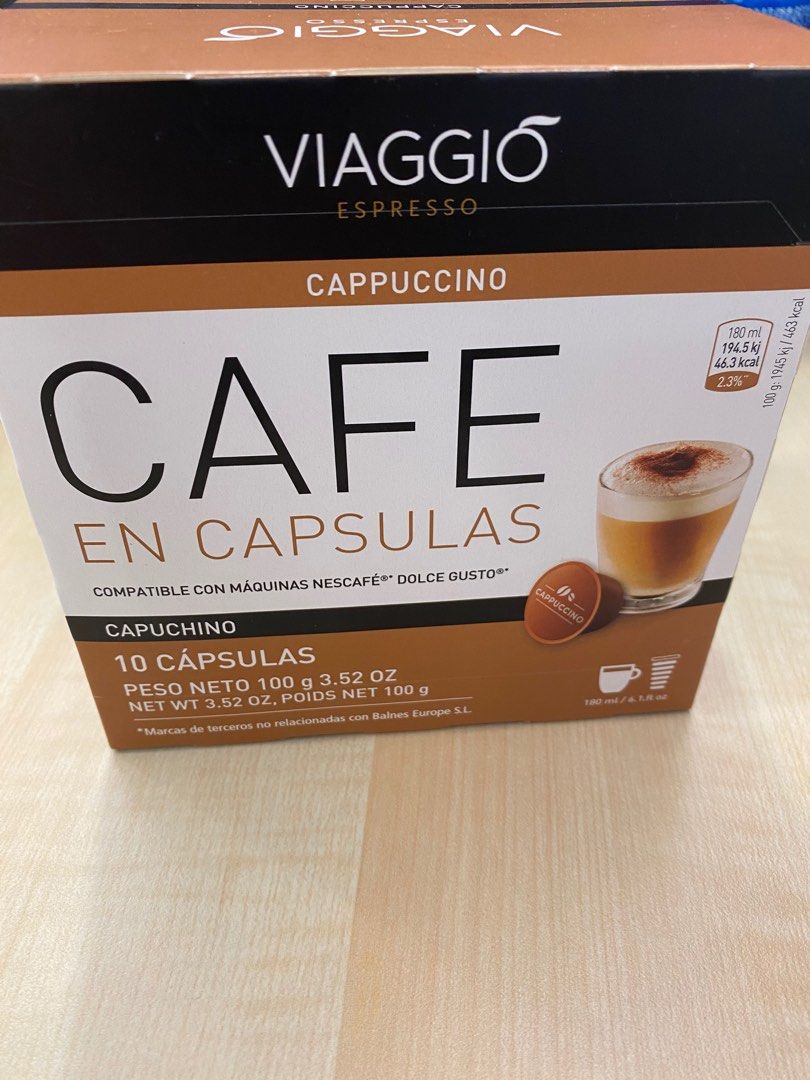 只開過盒］Viaggio Espresso Cappuccino Capsulas, 嘢食& 嘢飲, 飲料- Carousell