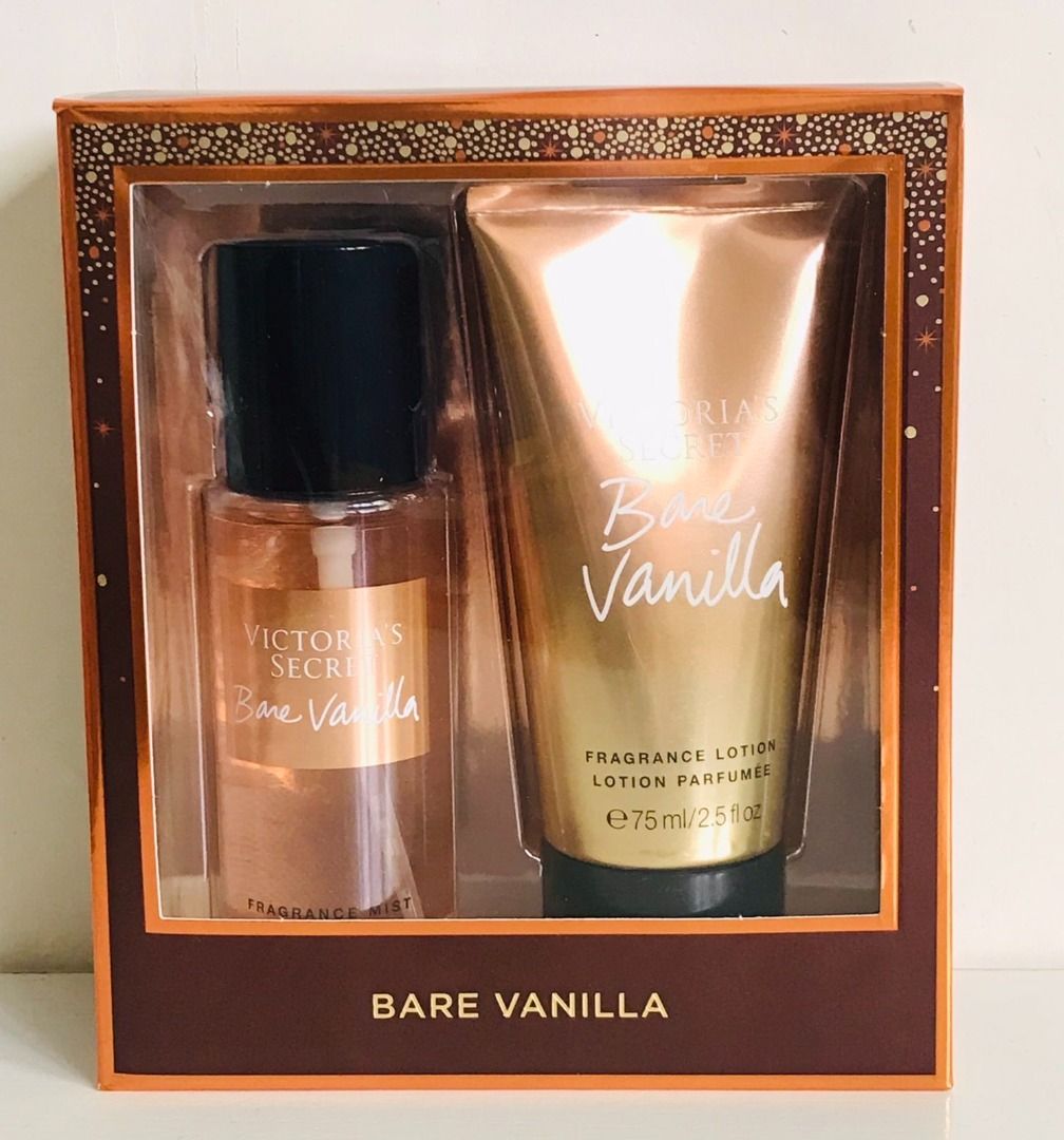 Victoria’s Secret Bare Vanilla Body Mist and Fragrance Lotion Set