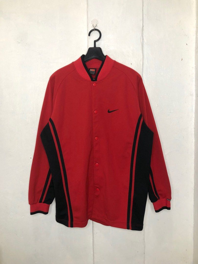 Vintage Nike Velour Warm Up Shirt - L