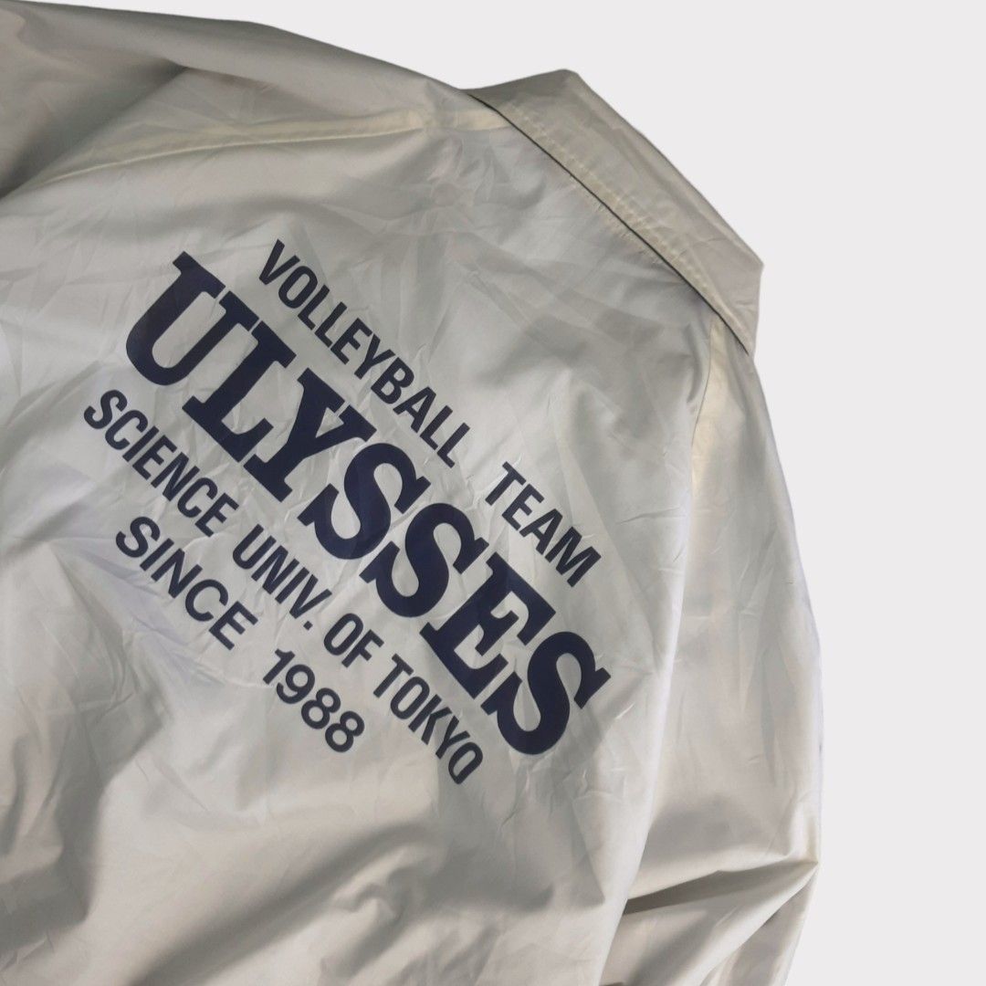Vintage Ulysses Volleyball Team Japan Reversible Varsity Jacket by Village Stone, Fesyen Pria
