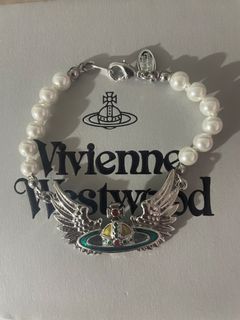 Vivienne Westwood Angel Wings Bracelet Pearl #Y2k