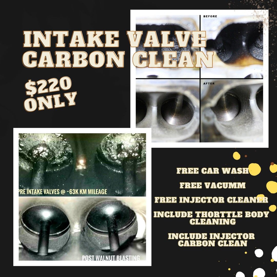 Walnut blasting,intake valve clean, Car Accessories, Car