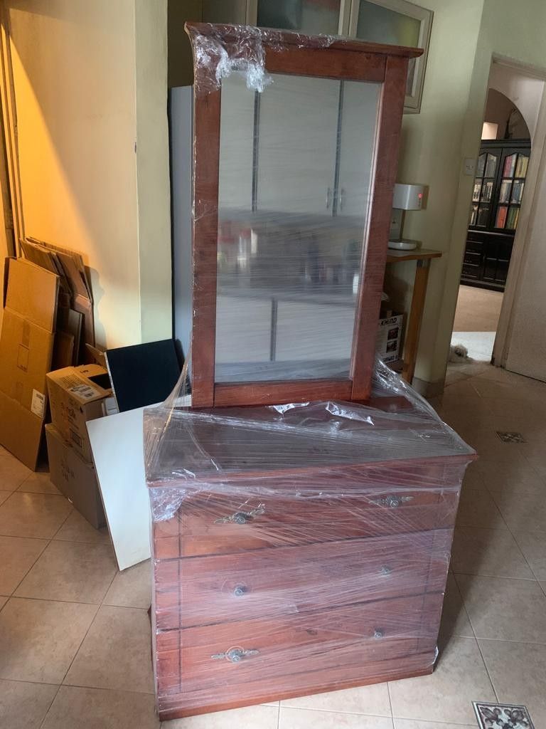 Wardrobe and dressing table, Furniture & Home Living, Furniture