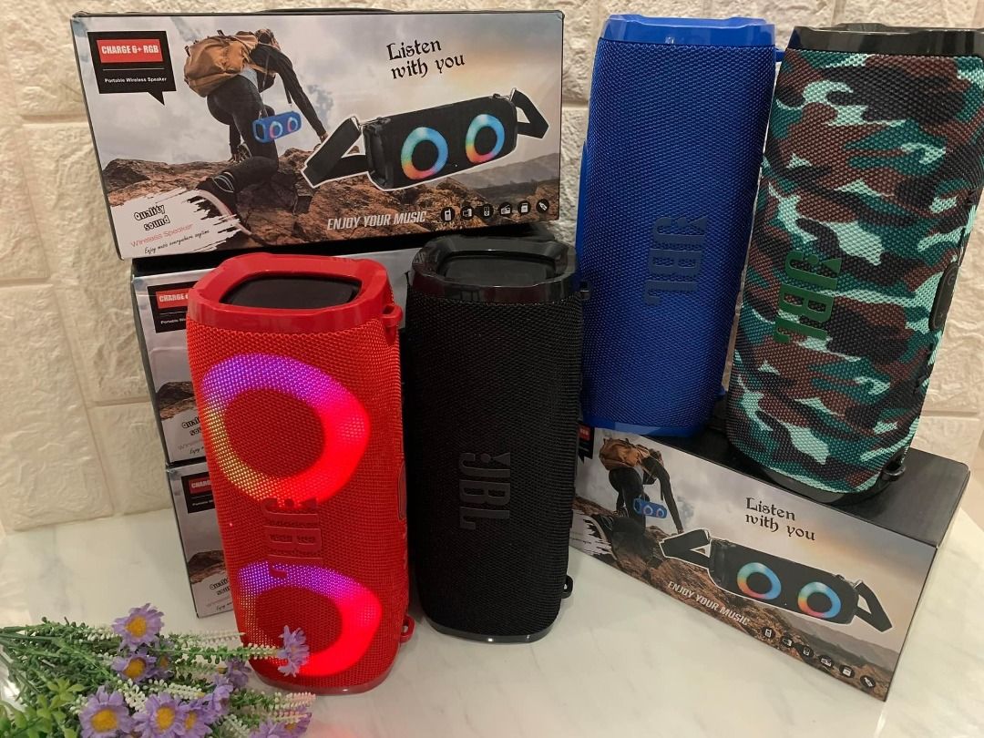 Waterproof JBL Charge6+ RGB Bluetooth Speaker with Ledlight on Carousell