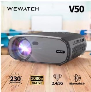 WEWATCH V50 Portable 5G WIFI Projector Mini Smart Real 1080P Full HD Movie Proyector