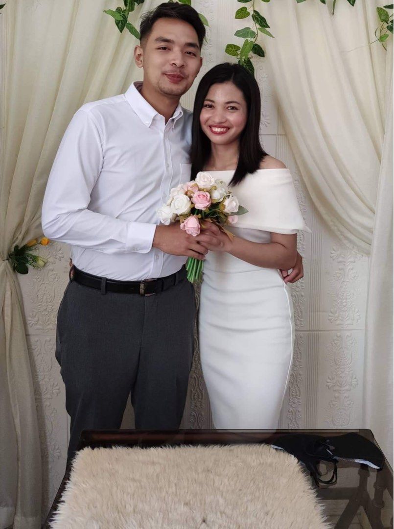 White dress for civil wedding philippines outlet