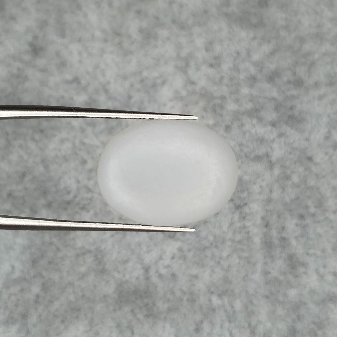 WHITE QUARTZ OVAL PLATE G336 TRANSLUCENT WHITE GEMSTONES OVAL