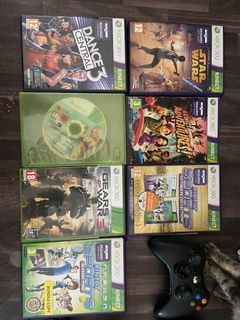 XBox 360 E 250GB + Kinect with 7 Games & 2 Controllers