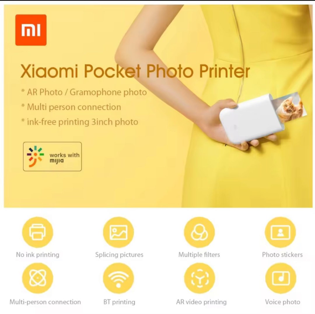 Xiaomi Pocket Photo Printer, Computers & Tech, Printers, Scanners