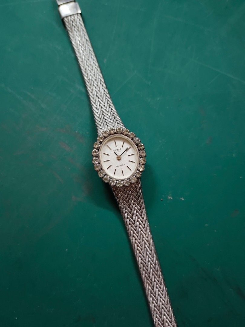 Montre Vintage Yema Quartz Pour Femme - Style Rétro Élégant - À Repiler