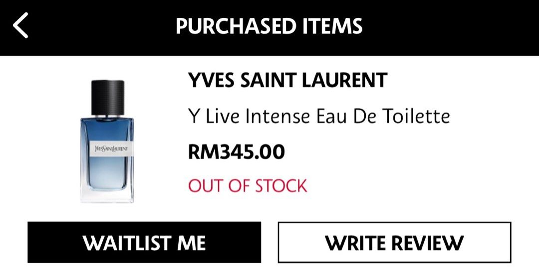YVES SAINT LAURENT Y LIVE INTENSE EDT Sephora 2022 Beauty