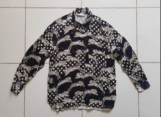 ZARA SILK LONG SLEEVES (TIGER PRINT) WOMENS