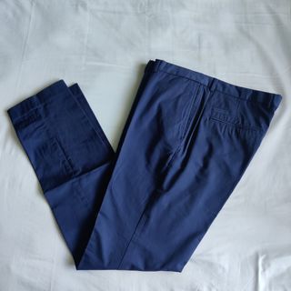 Zara Slim Fit Navy Trousers