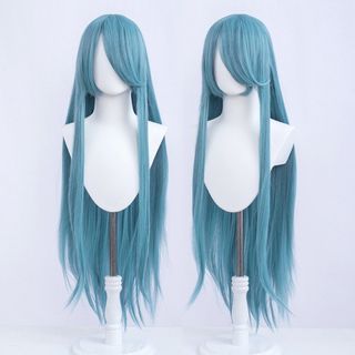 100cm Blue Gray Wig - Brand New Manmei Wig
