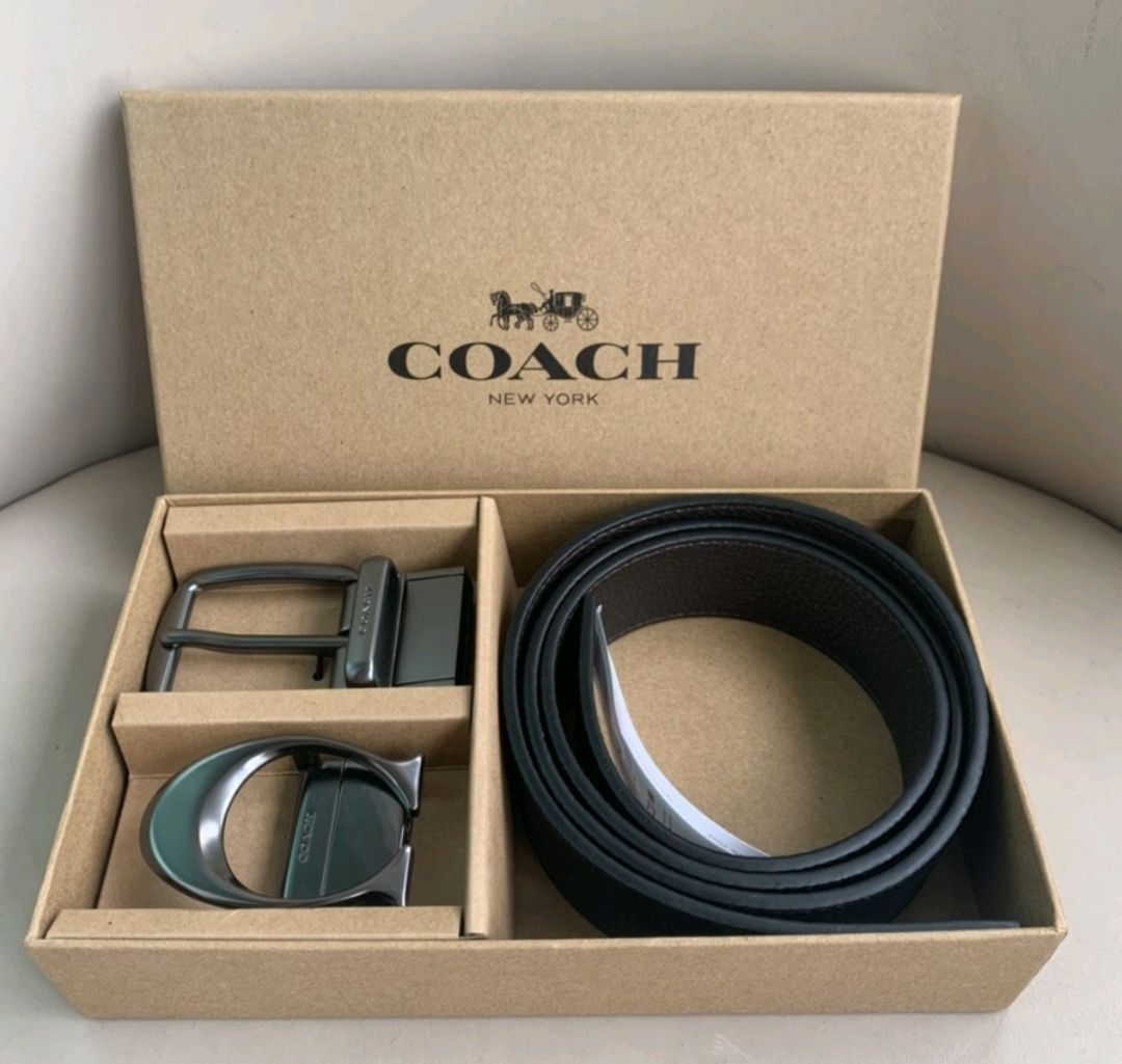 100%Coach Men's belt Original Single F55434 55434 Full leather Business  Gift #Coach Store available, Men's Fashion, Watches & Accessories, Belts on  Carousell