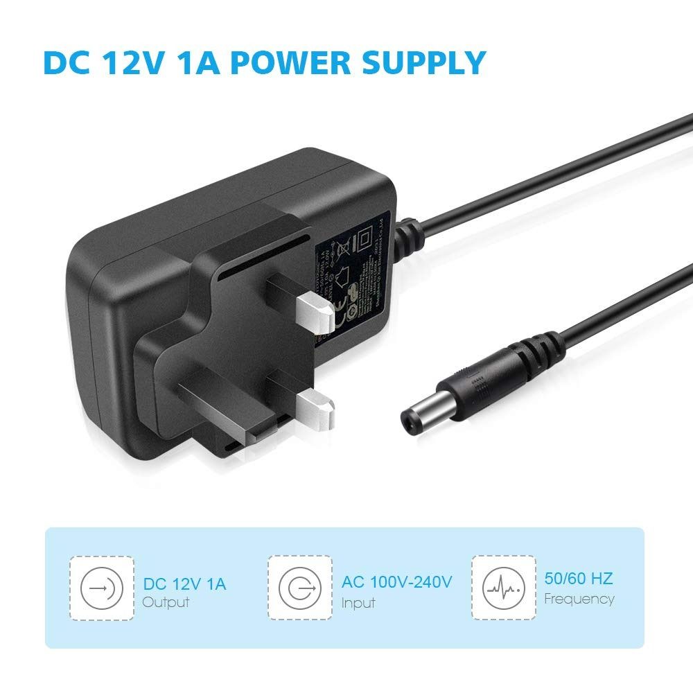 Input 100~240V AC 50/60Hz UK EU Us Plug DC 12V 0.5A 1A Universal