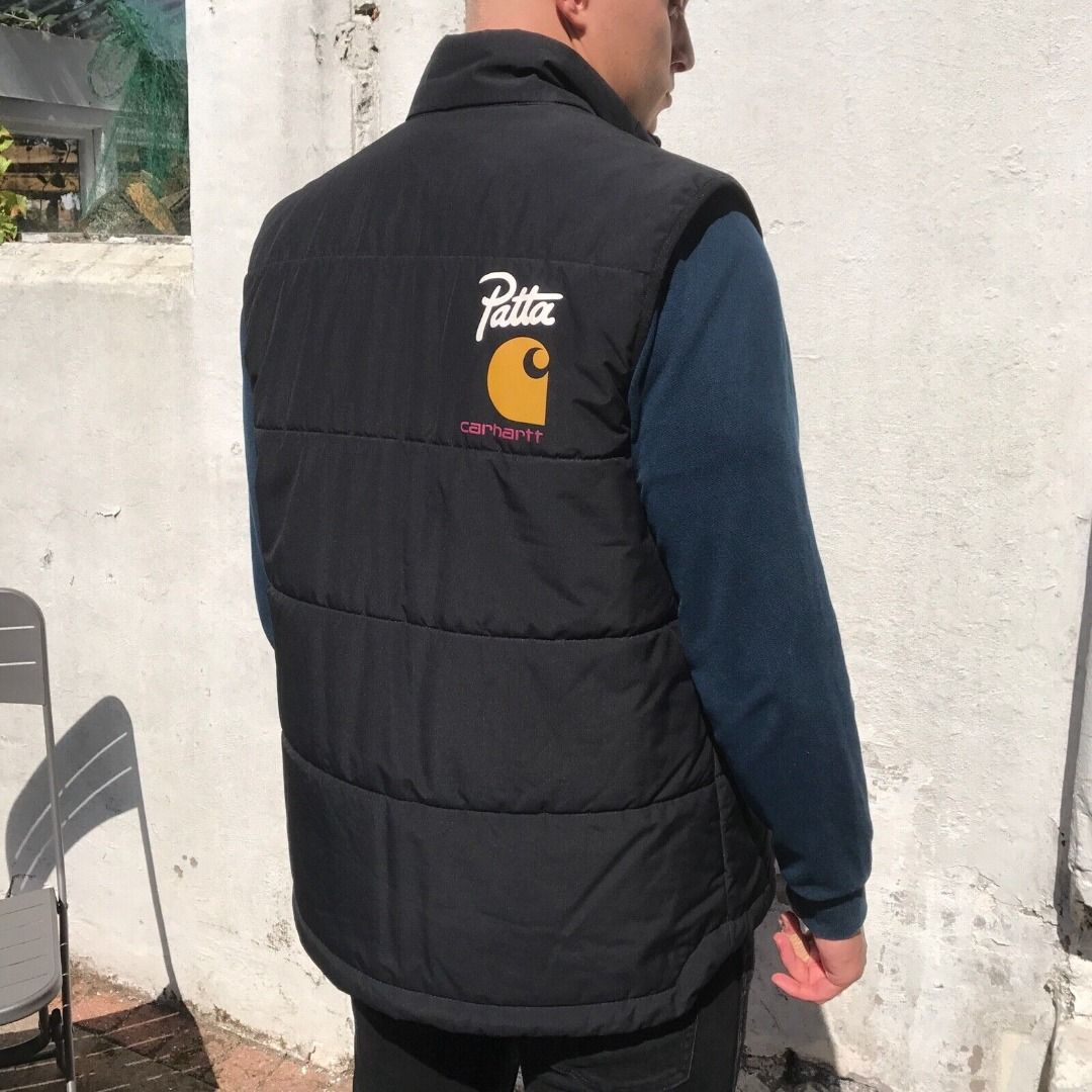 順豐到付$1800] Carhartt WIP PATTA BROOM VEST 黑色背心工裝Workwear 
