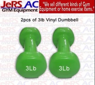 3lb Vinyl Dumbbells Pair Random Color