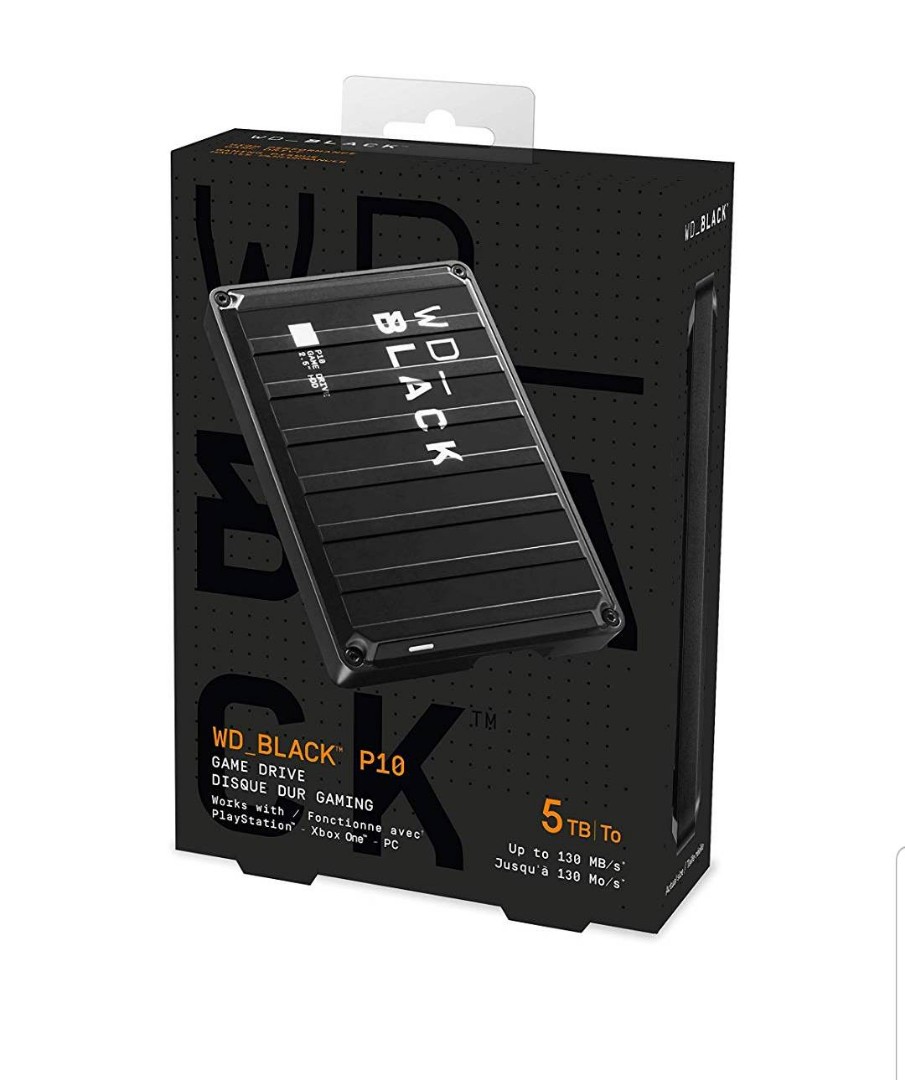 5TB WD Black P10 Game Drive, Compatible with PS4, Xbox One, PC, Mac  WDBA3A0050BBK-WESN, Computers  Tech, Parts  Accessories, Hard Disks   Thumbdrives on Carousell