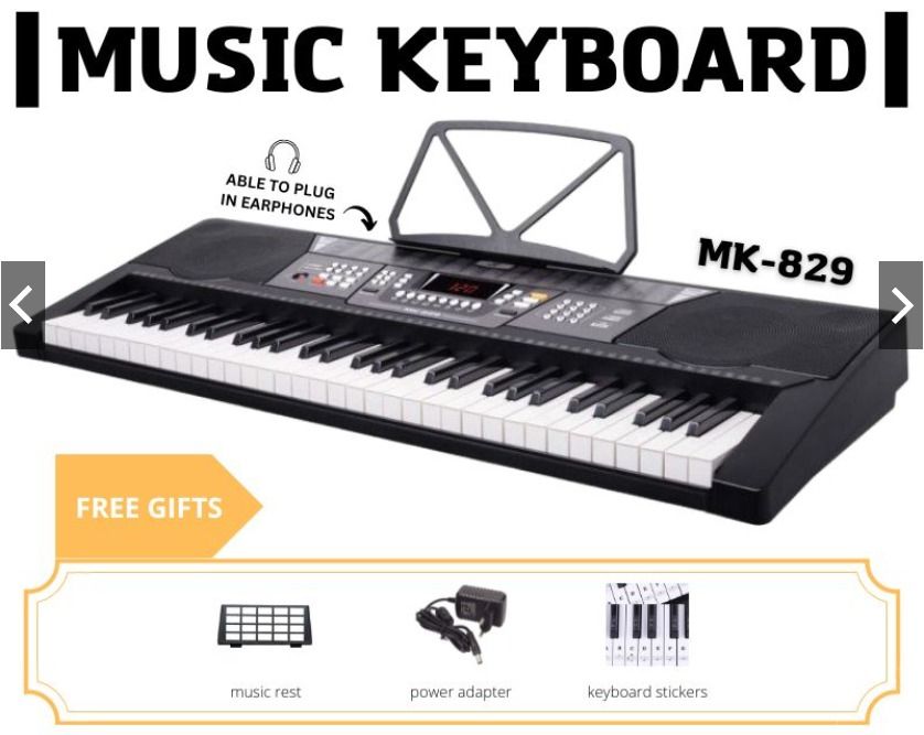 61 Key High Quality Music Keyboard Piano with Note Labels ...
