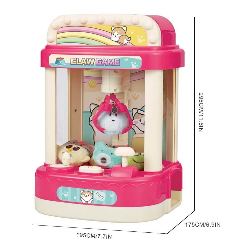 Etna Electronic Arcade Claw Machine - Mini Toy Grabber With LED Lights, Sound & 30 Tokens