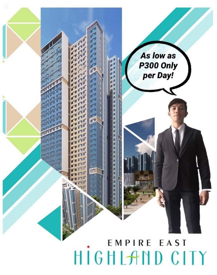 6k Monthly Studio Condo for sale Highland City in Pasig Cainta