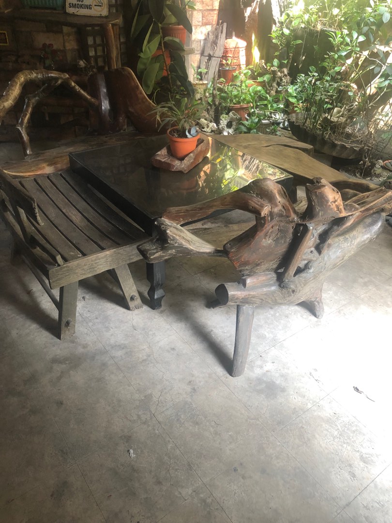 7Pieces Hard Wood Outdoor Furniture on Carousell