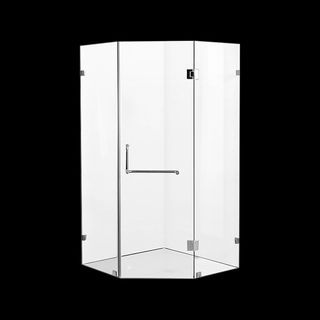 900 x 900mm Frameless 10mm Glass Shower Screen By Della Francesca