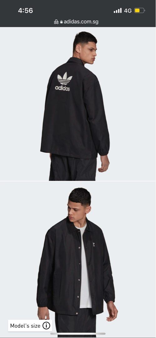 Adidas originals trefoil new arrivals coach jacket