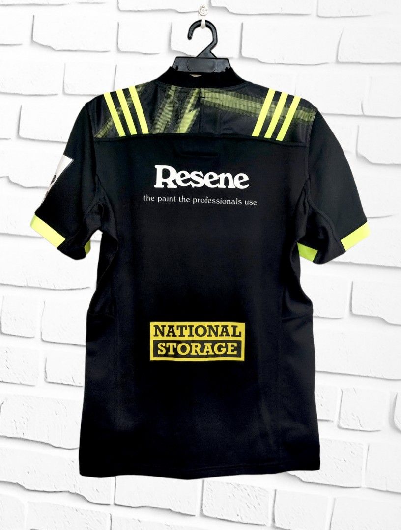Adidas Hurricanes Away Super Rugby 2018 2019 Jersey Player Issue With GPS Pocket Size 8 Non Canterbury
