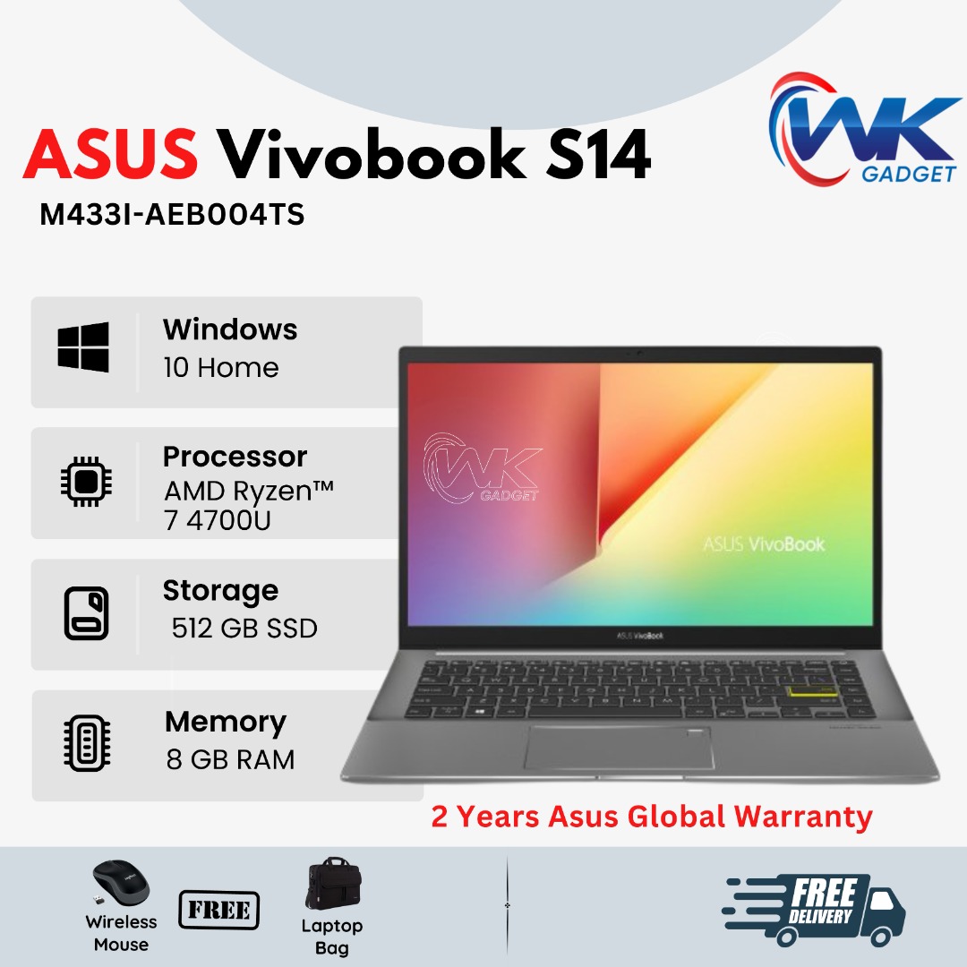 Asus Vivobook S14 M433I-AEB004TS, Computers & Tech, Laptops & Notebooks ...