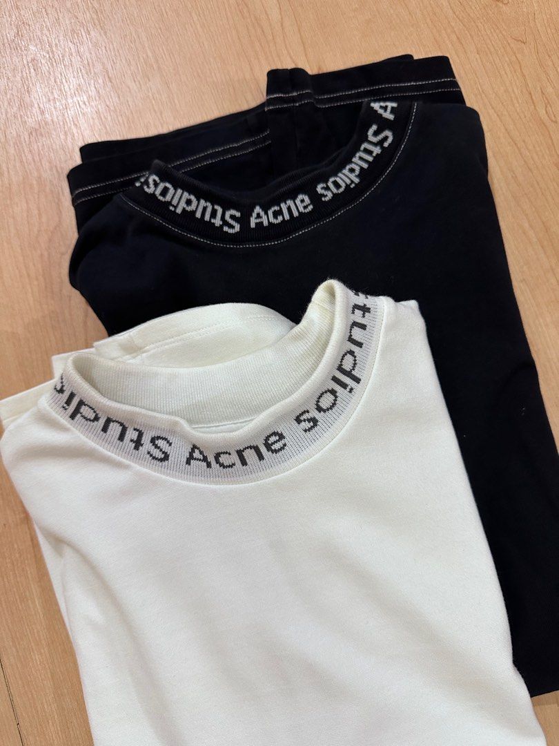 Top Tee Acne Gojina Dyed アクネ Acne GOJINA DYED Tシャツ 白 グレー