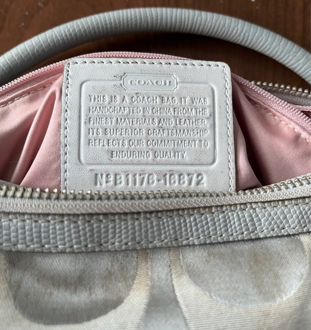 Coach bag authenticity hotsell number