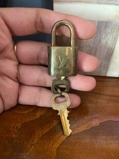 Louis Vuitton, Accessories, Authentic Louis Vuitton Padlock Lock Key Set  Brass 30 Series 303 Two Keys
